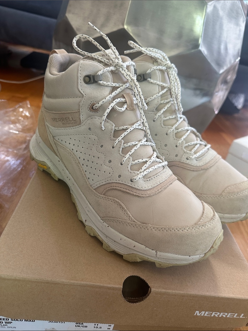 Merrell Speed Solo MXD Mid Waterproof Hiking Boots - Men's size 11 (worn once)